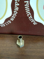 Дивертор на кран мама латунный резьба 1/2 штуцер 10 мм 